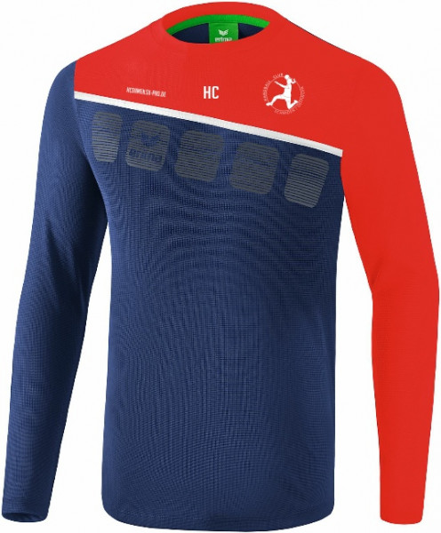 erima 5-C Longsleeve inkl. Wappen und Vereinsname (Initialen optional)
