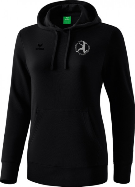 erima Kapuzensweat Damen inkl. Wappen *BlackEdition* (Initialen optional)