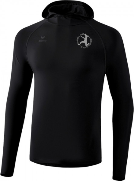 erima Longsleeve mit Kapuze inkl. Wappen *BlackEdition* (Initialen optional)