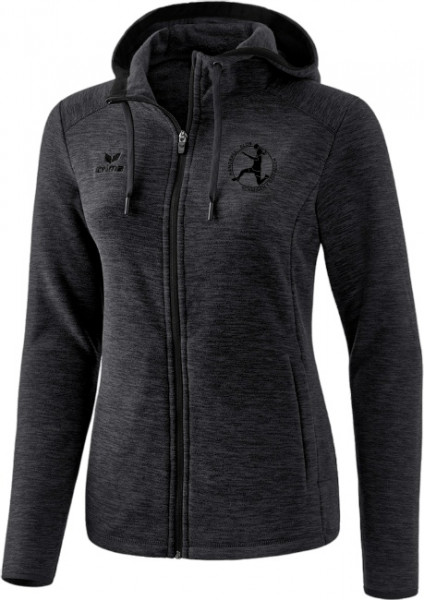 erima Fleecejacke Damen inkl. Wappen *BlackEdition* (Initialen optional)