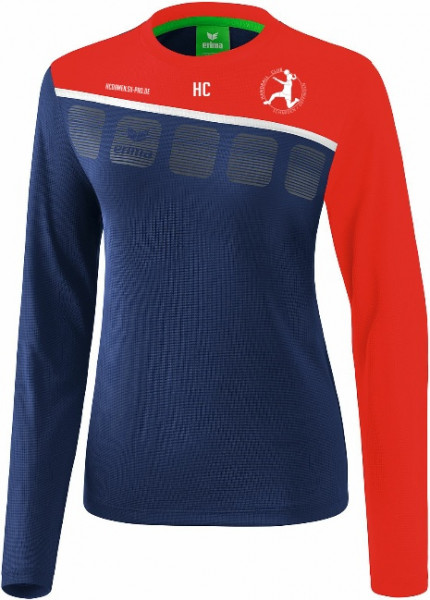 erima 5-C Longsleeve Damen inkl. Wappen und Vereinsname (Initialen optional)