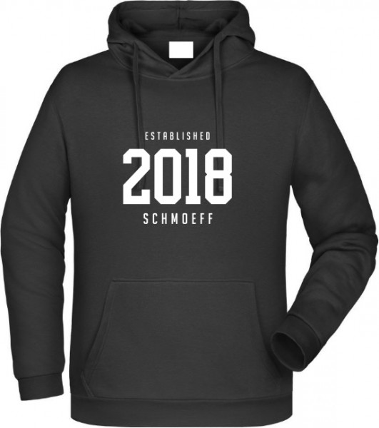 Kinder Kapuzensweater schwarz inkl. Druck