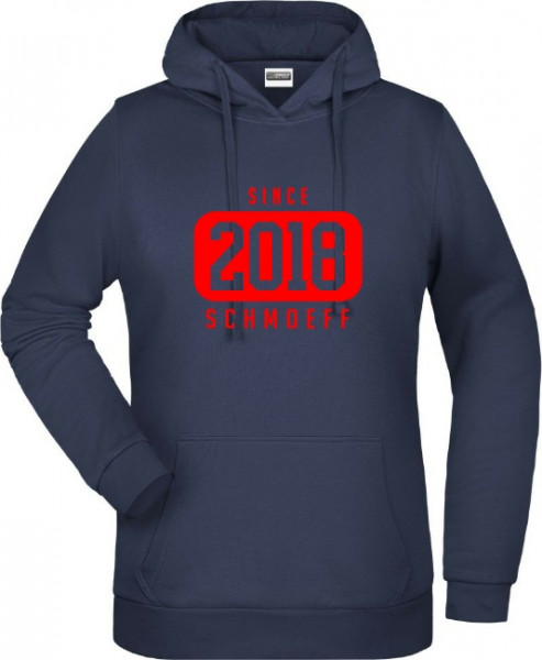 Damen Kapuzensweater navy inkl. Druck