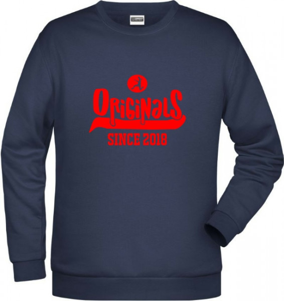 Herren Sweater navy inkl. Druck