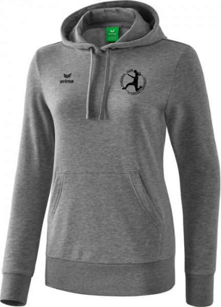 erima Kapuzensweat Damen inkl. Wappen *BlackEdition* (Initialen optional)