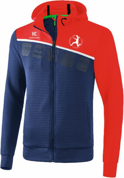 erima 5-C Trainingsjacke mit Kapuze inkl. Wappen und Vereinsname (Initialen optional)