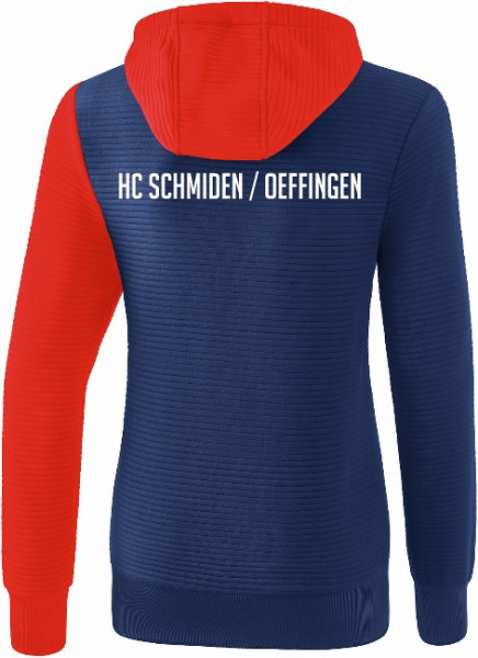 erima 5-C Kapuzensweat Damen inkl. Wappen und Vereinsname (Initialen optional)